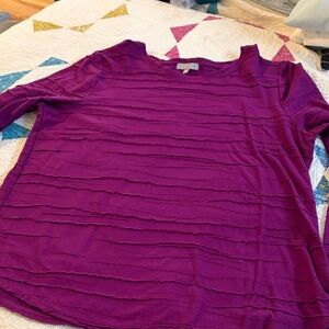 Habitat Rich Purple Long Sleeve Top